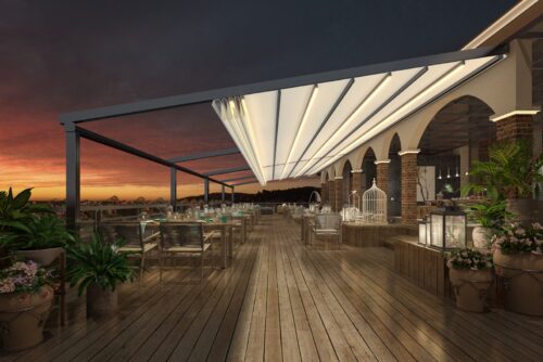 Bioklimatska pergola - Bellano Rolo pergola P800